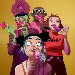 Pochette Gorillaz - New Gold (Dom Dolla Remix)