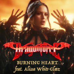 Pochette DRAGONFORCE & Alissa White-Gluz - Burning Heart