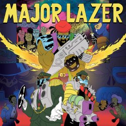 Pochette Major Lazer feat. Biggy, Leftside, GTA, Razz - Jet Blue Jet