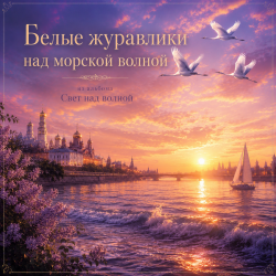 Pochette Белые журавлики над морской волной